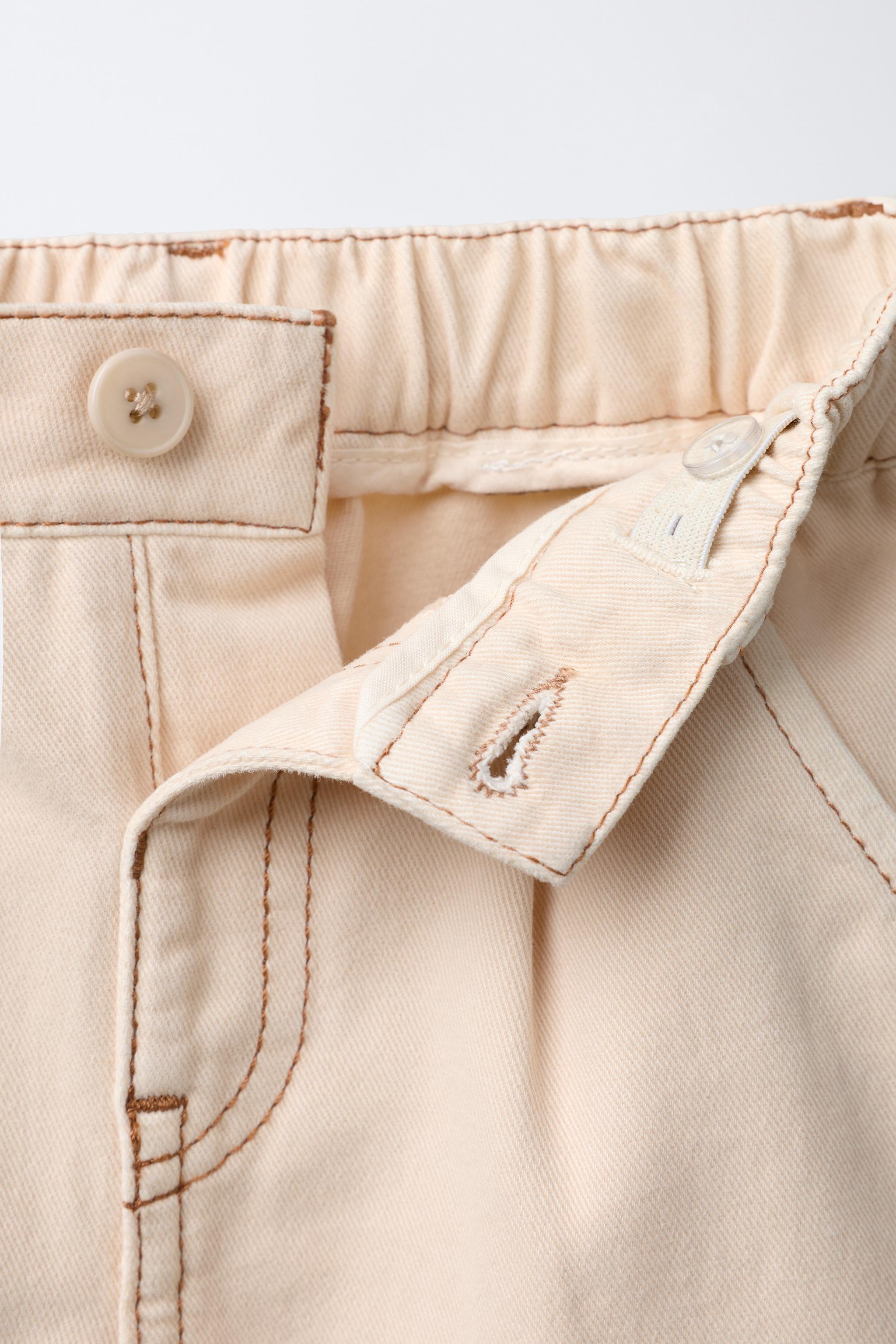 SOFT TOUCH BAGGY PANTS WITH TOPSTITCHING
